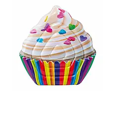 Пляжний надувний матрац Intex 58770 «Кекс», серія «Десерт», 142 х 135 см