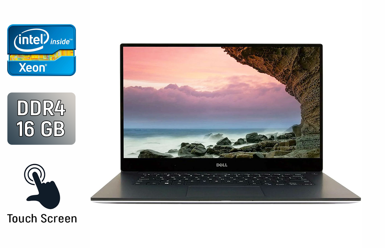Ноутбук Dell Precision 5520/ 15.6" 3840x2160 Touch/ Xeon E3-1505M v6/ 16GB RAM/ 512GB SSD/ Quadro M1200 4GB