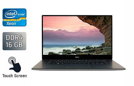 Ноутбук Dell Precision 5520/ 15.6" 3840x2160 Touch/ Xeon E3-1505M v6/ 16GB RAM/ 512GB SSD/ Quadro M1200 4GB, фото 1