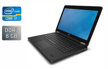 Нетбук Dell Latitude E7250/ 12.5" (1366x768)/ Core i7-5600U/ 8 GB RAM/ 128 GB SSD/ HD 5500, фото 1