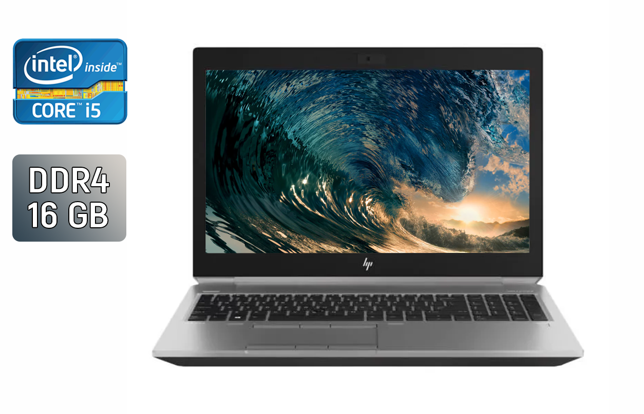 Ноутбук ноутбук HP zBook 15 G5/ 15.6" (1920x1080)/ Core i5-8300H/ 16 GB RAM/ 480 GB SSD/ UHD 630