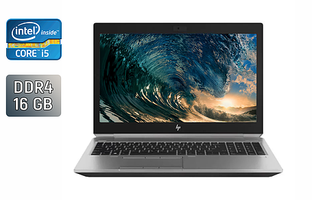 Ноутбук ноутбук HP zBook 15 G5/ 15.6" (1920x1080)/ Core i5-8300H/ 16 GB RAM/ 480 GB SSD/ UHD 630, фото 1