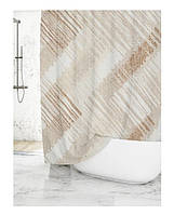 Шторка 240*200 см для ванної кімнати тканинна з декором Туреччина