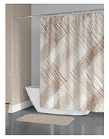 Шторка 180*200 см для ванної кімнати тканинна з декором Туреччина