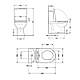Унітаз підлоговий Qtap Robin New Ultra Quiet безобідковий з сидінням Soft-close WHITE QT13226083AW, фото 3