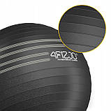 М'яч для фітнесу (фітбол) 4FIZJO 65 см Anti-Burst Black (P-5907739316349), фото 7