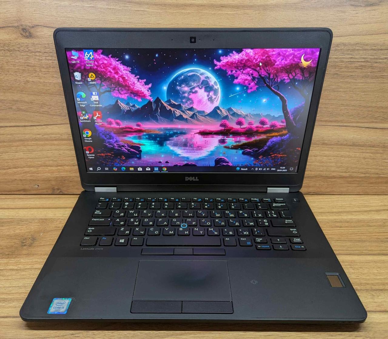 Б/в Ультрабук Б-клас Dell Latitude E7470 14" 1920x1080| Core i5-6300U| 8 GB RAM| 256 GB SSD| HD 520