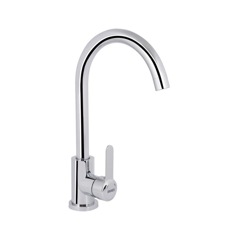 Змішувач для кухні U-подібний Brinex Pure 015F U-подібний Chrome BRIPUR015FCRM, фото 1