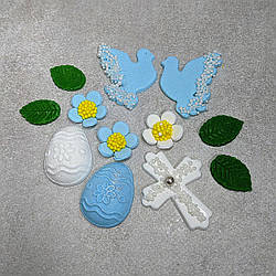 Цукрова прикраса Великодній набір 4
