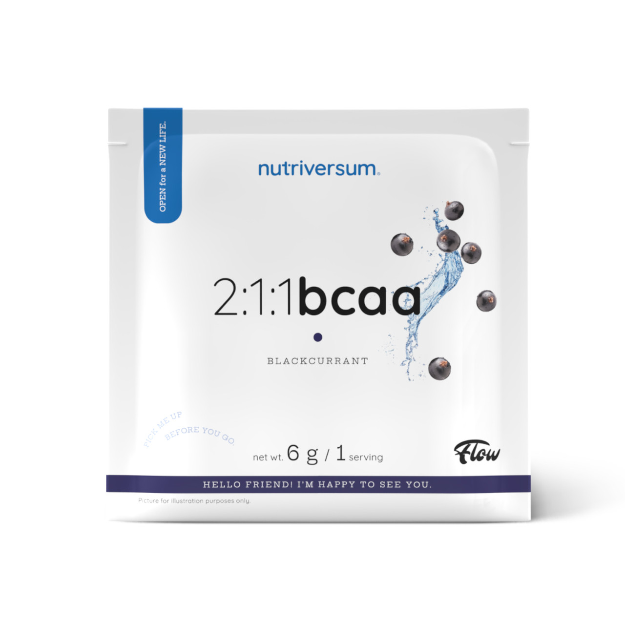 Sample 2:1:1 BCAA Sugar Free - 6g Blackcurrant, фото 1