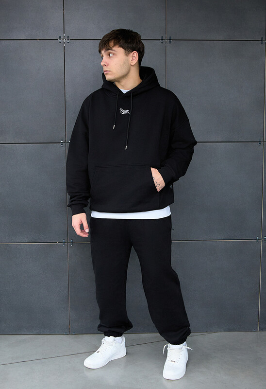 Універсальний чоловічий костюм Staff sei logo black oversize