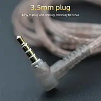 Кабель для навушників Knowledge Zenith OFC Cable With Mic Silver (2pin, C) (90403036)