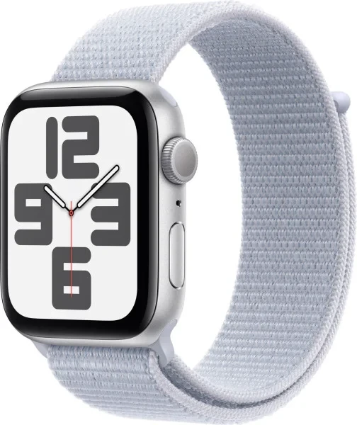 Смарт-годинник Apple Watch SE 2 (2024) GPS 44mm Silver Aluminium Case with Blue Cloud Sport Loop (MXET3QH/A)