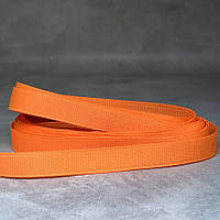 Репсова стрічка 0,9 см, колір помаранчевий, арт 08141, 5 метрів, Помаранчевий