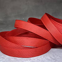 Репсова стрічка 0,9 см, колір-червоний, арт 014469, 5 метрів, Червоний