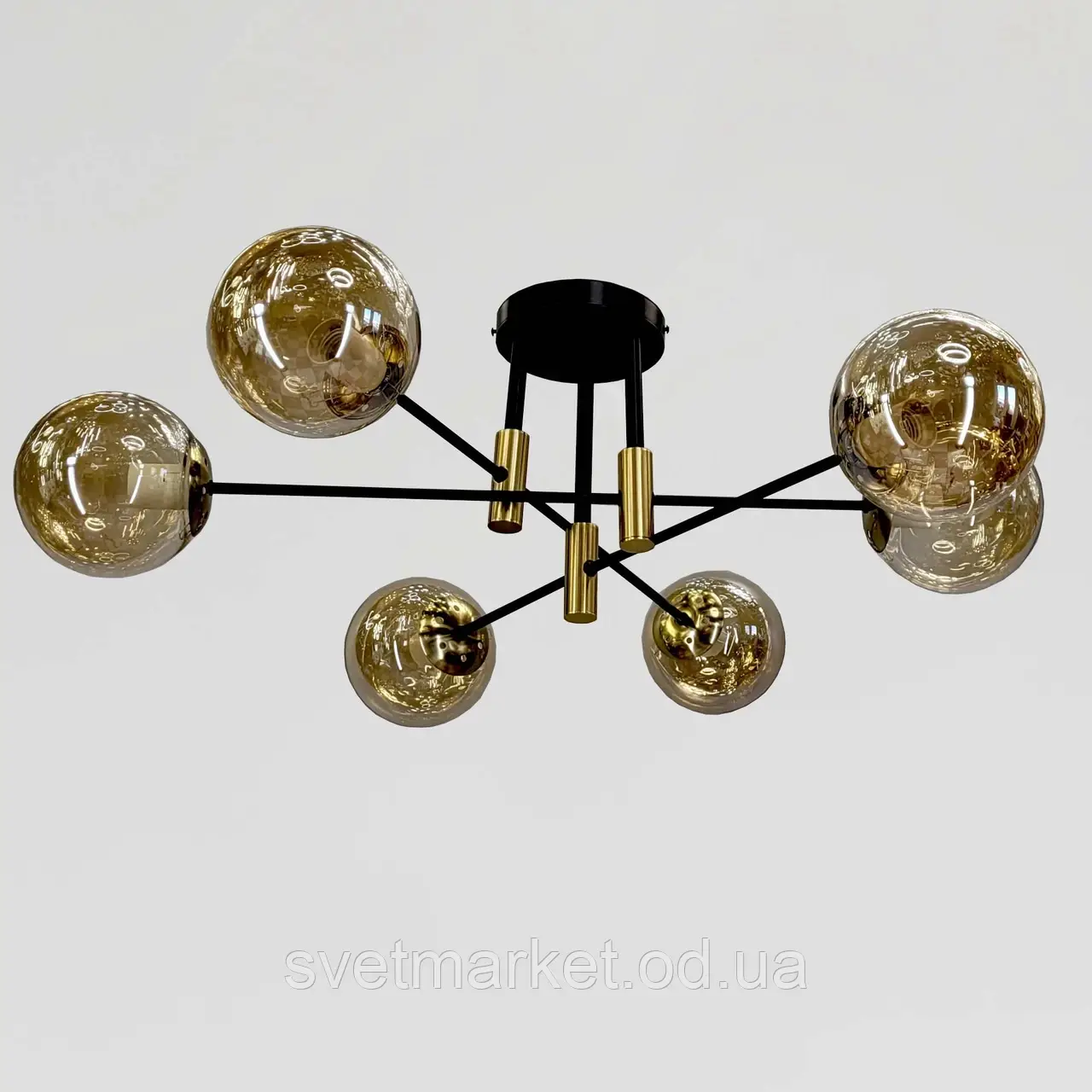 Сучасна стельова люстра з плафонами 7027/6, фото 1