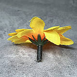 Бутон квітки (голівка) "Соняшник", 4 см, жовтий, поштучно, Жовтий, фото 2