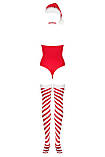 Боді Obsessive Kissmas teddy red L/XL (м'ята упаковка!!!), фото 5
