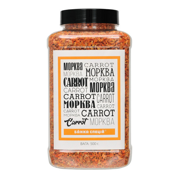 Морква різана сушена, 500 м, 5 шт