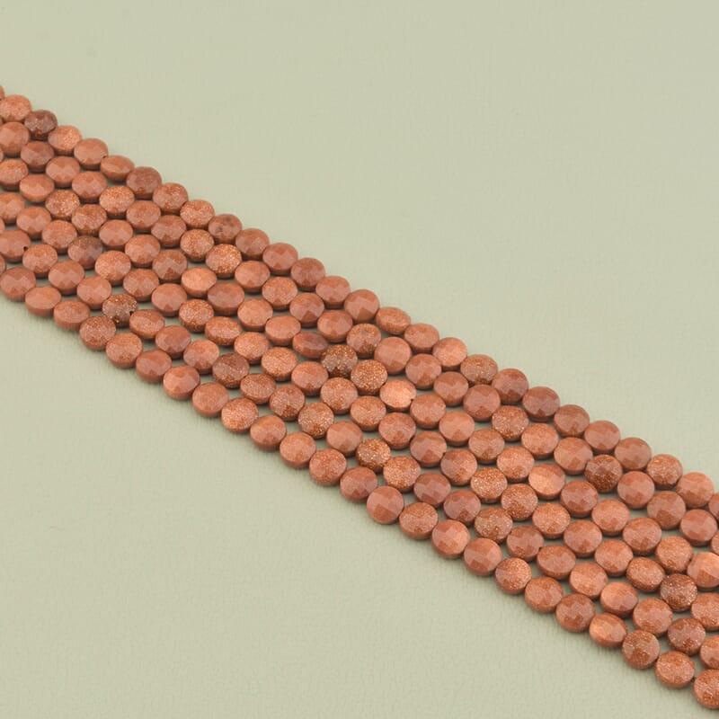 Золотий Пісок заготівля для бус і браслетів 37 см замку немає, фото 1