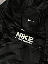 Вітровка куртка чоловіча чорна демісезонна з капюшоном Nike (Найк), фото 4