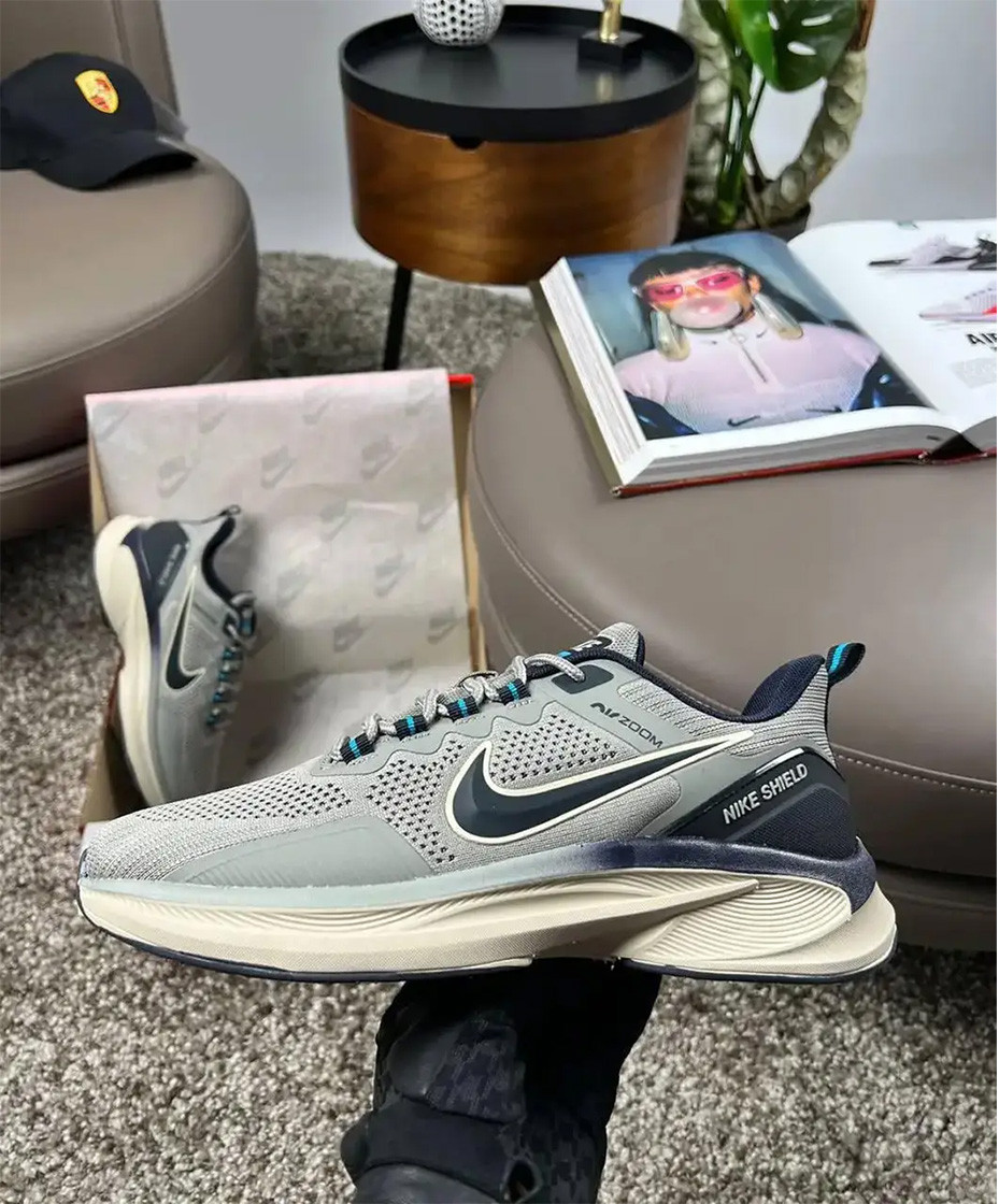 Чоловічі текстильні кросівки Nike Air Zoom Pegasus Olive Beige, кеди Найк текстиль нейлон. Чоловіче взуття