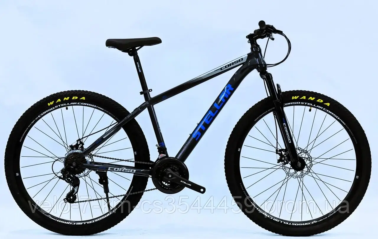 Велосипед спортивний Corso 29" дюймів Stellar TL-29077 (1) стальна рама 17'', обладнання Saiguan 21 швидкість, зібраний на 75%