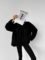 Затишна м'яка об'ємна жіноча кофта Тедді хутряна толстовка на ґудзиках тепла баранчик бомбер з кишенями