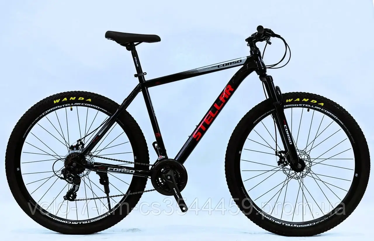 Велосипед спортивний Corso 29" дюймів Stellar TL-29314 (1) стальна рама 21'', обладнання Saiguan 21 швидкість, зібраний на 75%