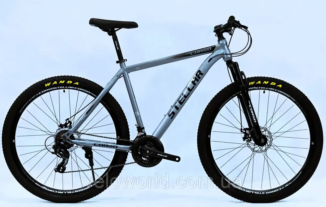 Велосипед спортивний Corso 29" дюймів Stellar TL-29410 (1) стальна рама 21'', обладнання Saiguan 21 швидкість, зібраний на 75%