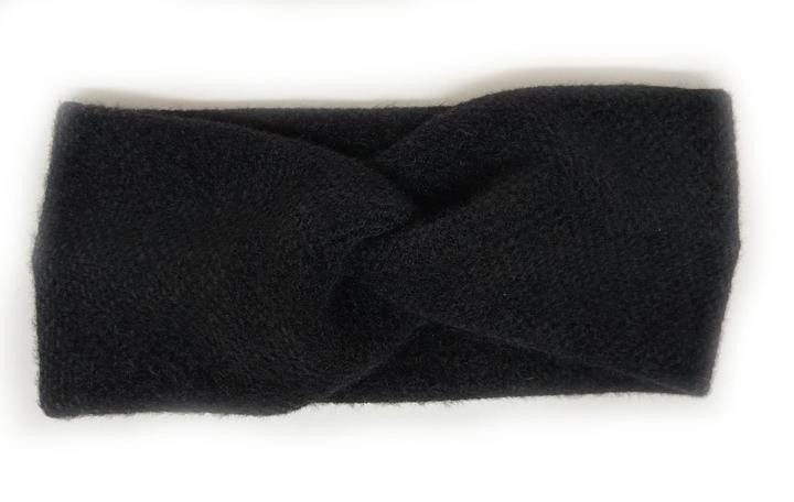 Пов'язка жіноча класична ангора чорна, фото 1