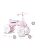 Біговел для дітей чотириколісний MoMi TOBIS Pink (зі світлом і мильними бульбашками), Велобіг дитячий від 2 років, фото 4