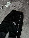 Спортивні штани чоловічі  чорні  весна-осінь Adidas (Адідас), фото 5