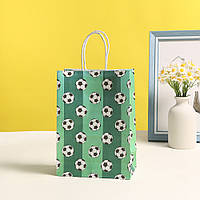 Пакет крафтовий Футбол 21х15х8 см