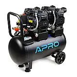 Компресор чотирициліндровий безмасляний OFE-50 2х1.5кВт 475л/хв 8бар 50л (2 крана) APRO, фото 2