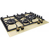 Комплект побутової техніки в бежевому кольорі retro, газова варильна поверхня та мікрохвильова піч Luxor Німеччина, фото 7