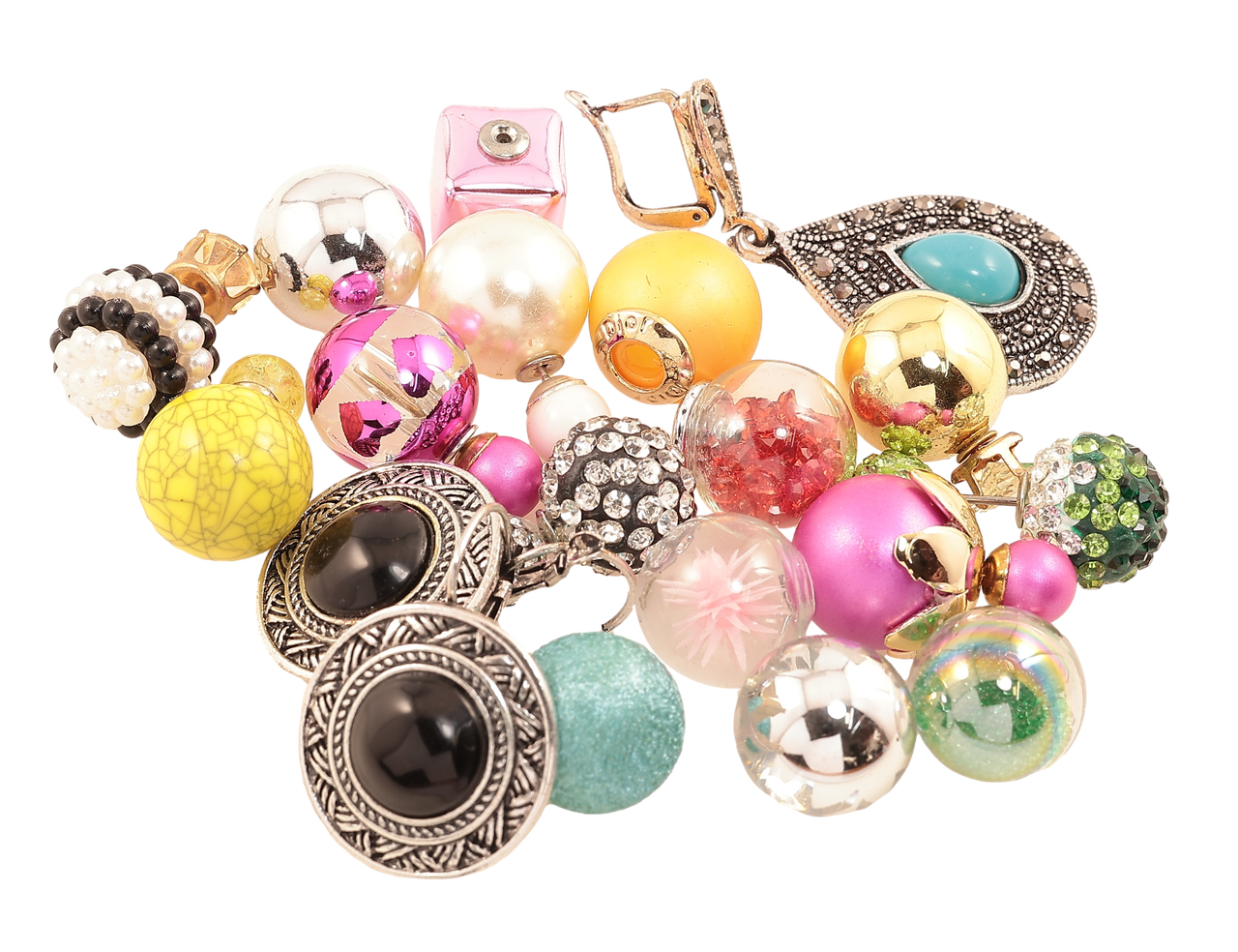 Сережки біжутерія. БІЖУТЕРНИЙ ЛОМ ціна за 150 г. ДИВІТЬСЯ ОПИС!