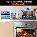 Термометр із двома щупами для м'яса, духовки ThermoPro TP17 (-10C до +300C) з таймером і магнітом, фото 3