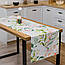 Скатертина-доріжка (ранер) "Листочки зелені" 180х47см, фото 4