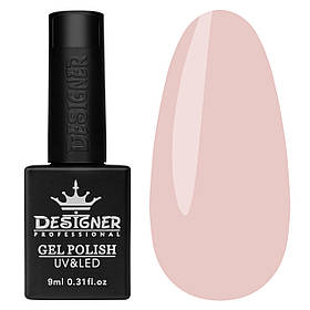 Камуфлююча нюдова база "Pink-White Latte" Дизайнер Color Base (9 мл) для манікюру та педикюру №016