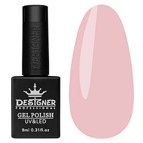 Камуфлююча нюдова база "Pink-White Latte" Дизайнер Color Base (9 мл) для манікюру та педикюру №019