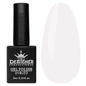 Камуфлююча нюдова база "Pink-White Latte" Дизайнер Color Base (9 мл) для манікюру та педикюру № 30