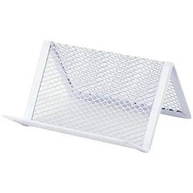 Підставка для візиток "Axent" 2114-21 95x80x60мм, металева біла