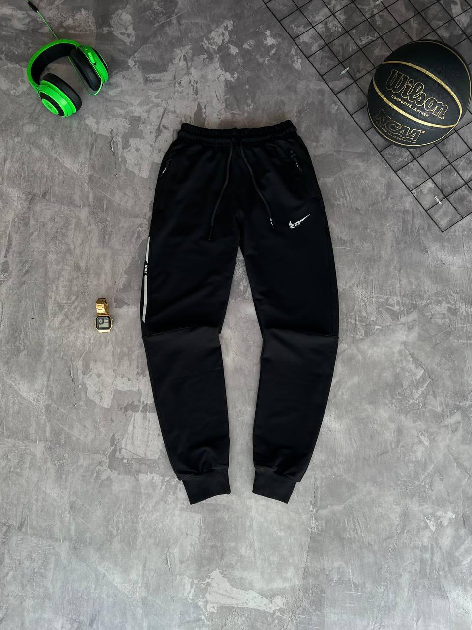 Спортивні штани чоловічі чорні весна-осінь Nike (Найк)