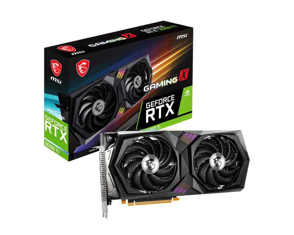 Відеокарта GeForce RTX 3060 Ti 8GB MSI Gaming X LHR (RTX 3060 Ti GAMING X 8G LHR) Б/В