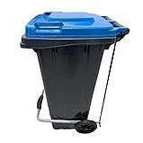 Сміттєвий бак 240 л з педаллю, фото 4
