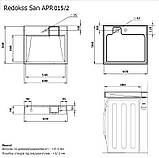 Умивальник на пральну машину акриловий Redokss San FOBOS 60х50см, фото 6