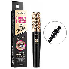Туш для вій водостійка SADOER Curly Thick об'єм і підкручування 8 г