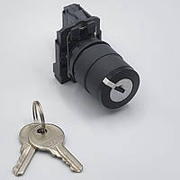 Кнопка керування поворотна з ключем TK5-AG21