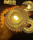 Комплект декоративних LED-свічок «Лампадка» flameless tealight 12 шт., фото 4